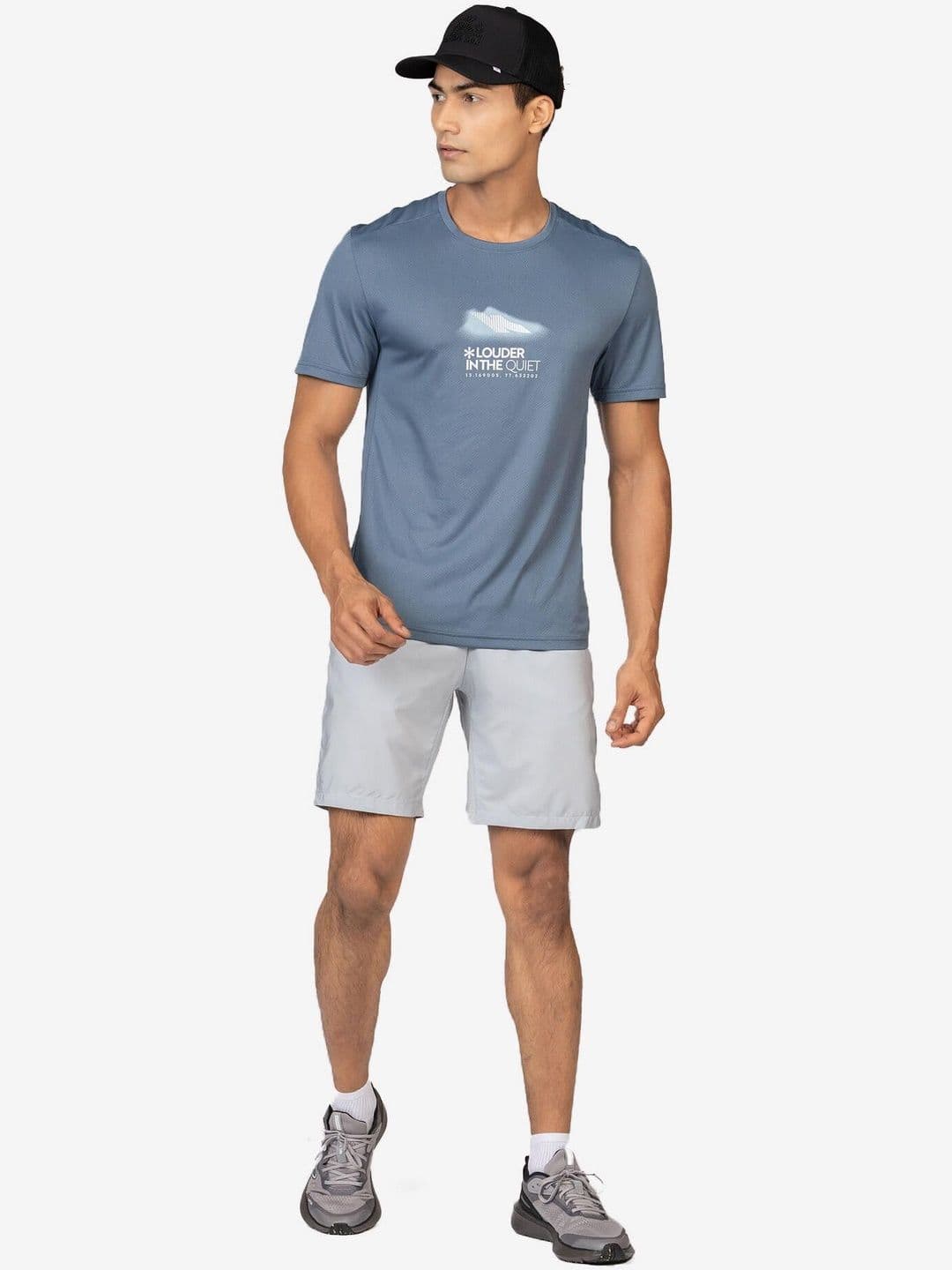 Decathlon Kiprun - Men Grey Moisture Management Running T-Shirts - view 1