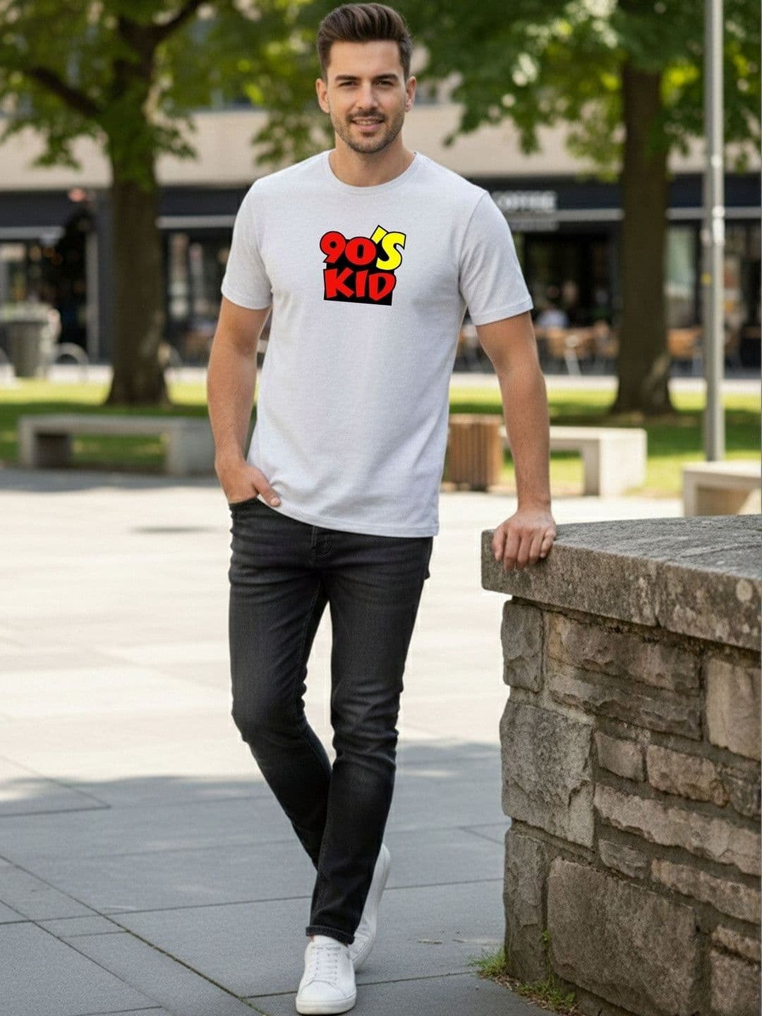SYMBLANCE Men Typography Printed T-shirt - view 1
