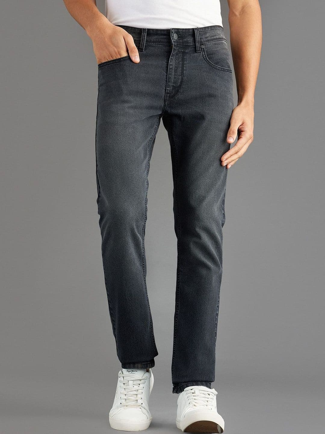 Pepe Jeans Men Vapour Slim Fit Mid-Rise Light Fade Stretchable Jeans - view 1