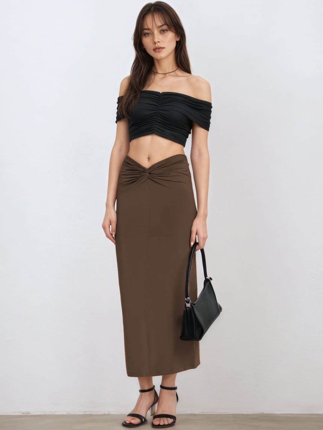 StyleCast Women Midi Straight Skirt - view 1