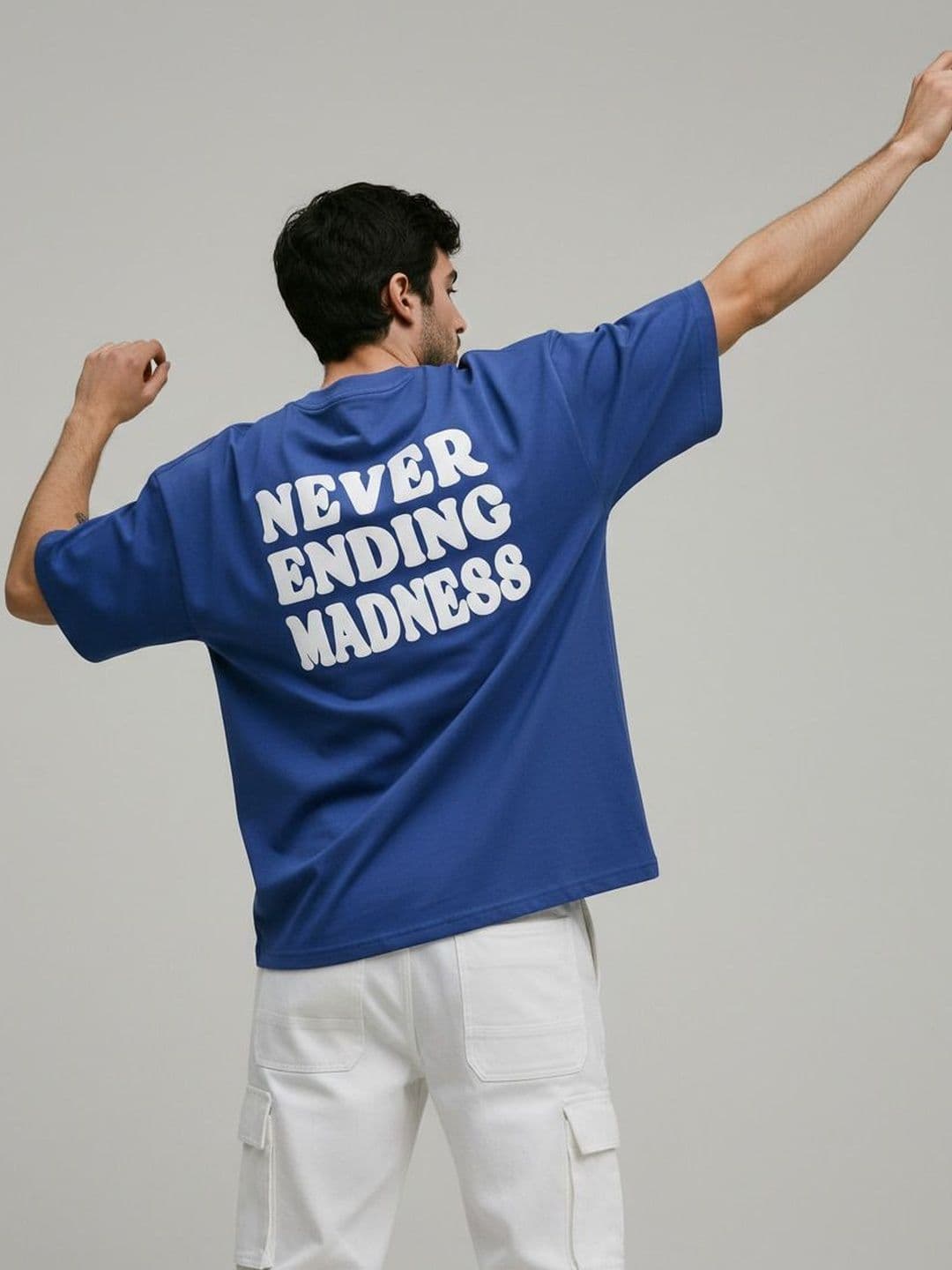 LazyGreg Men Typography Printed Pure Cotton T-shirt - view 1