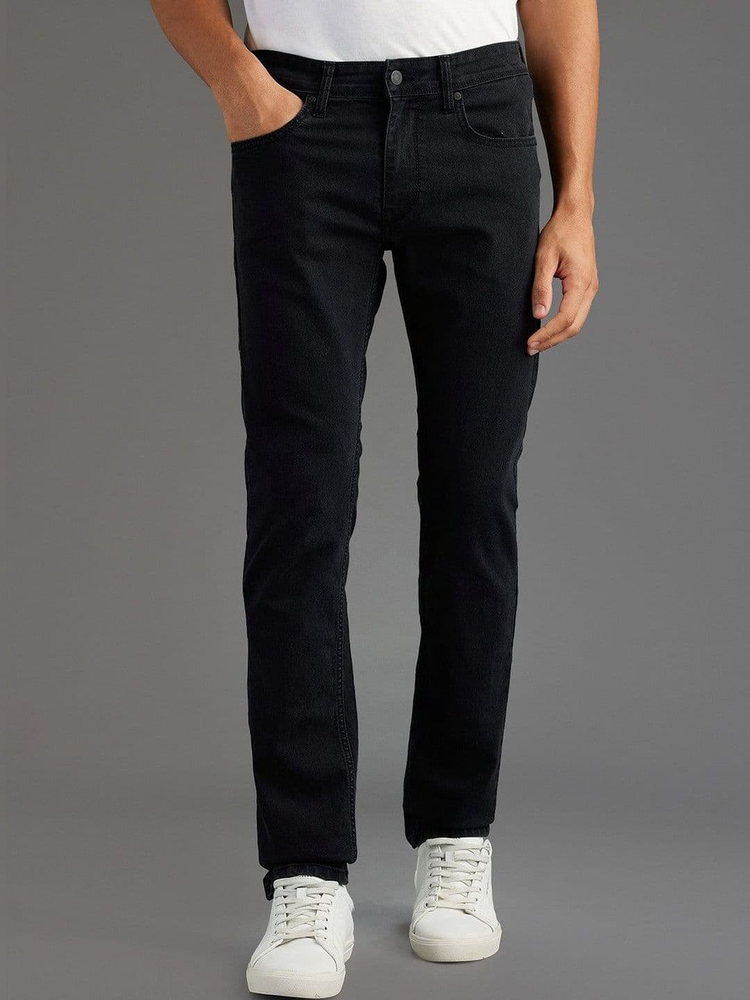 Pepe Jeans Men Vapour Slim Fit Mid-Rise Light Fade Stretchable Jeans - view 1