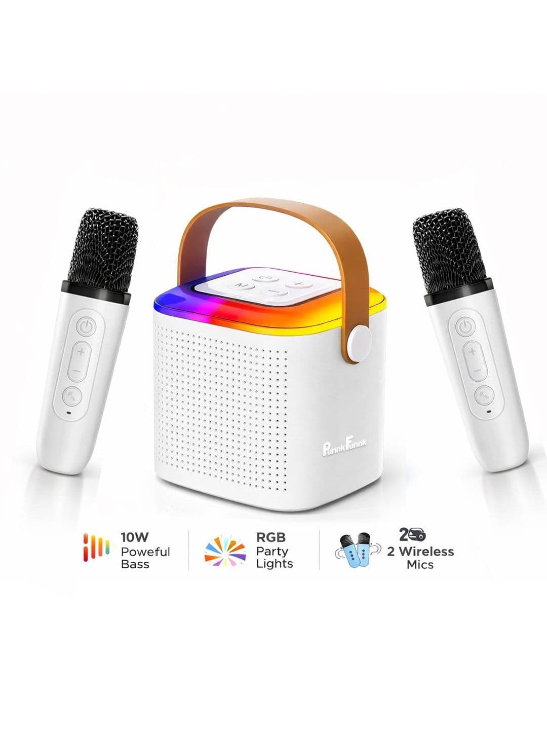 PunnkFunnk Wireless Mics Portable Karaoke Bluetooth Speaker - view 1