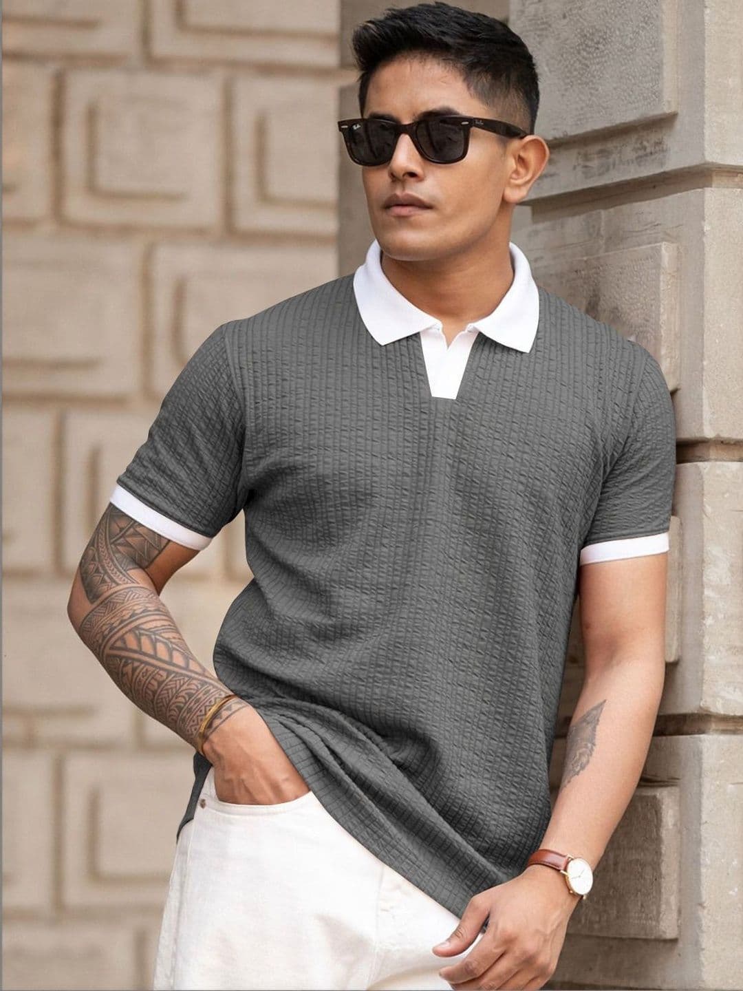 Moda Rapido Men Polo Collar T-shirt - view 1
