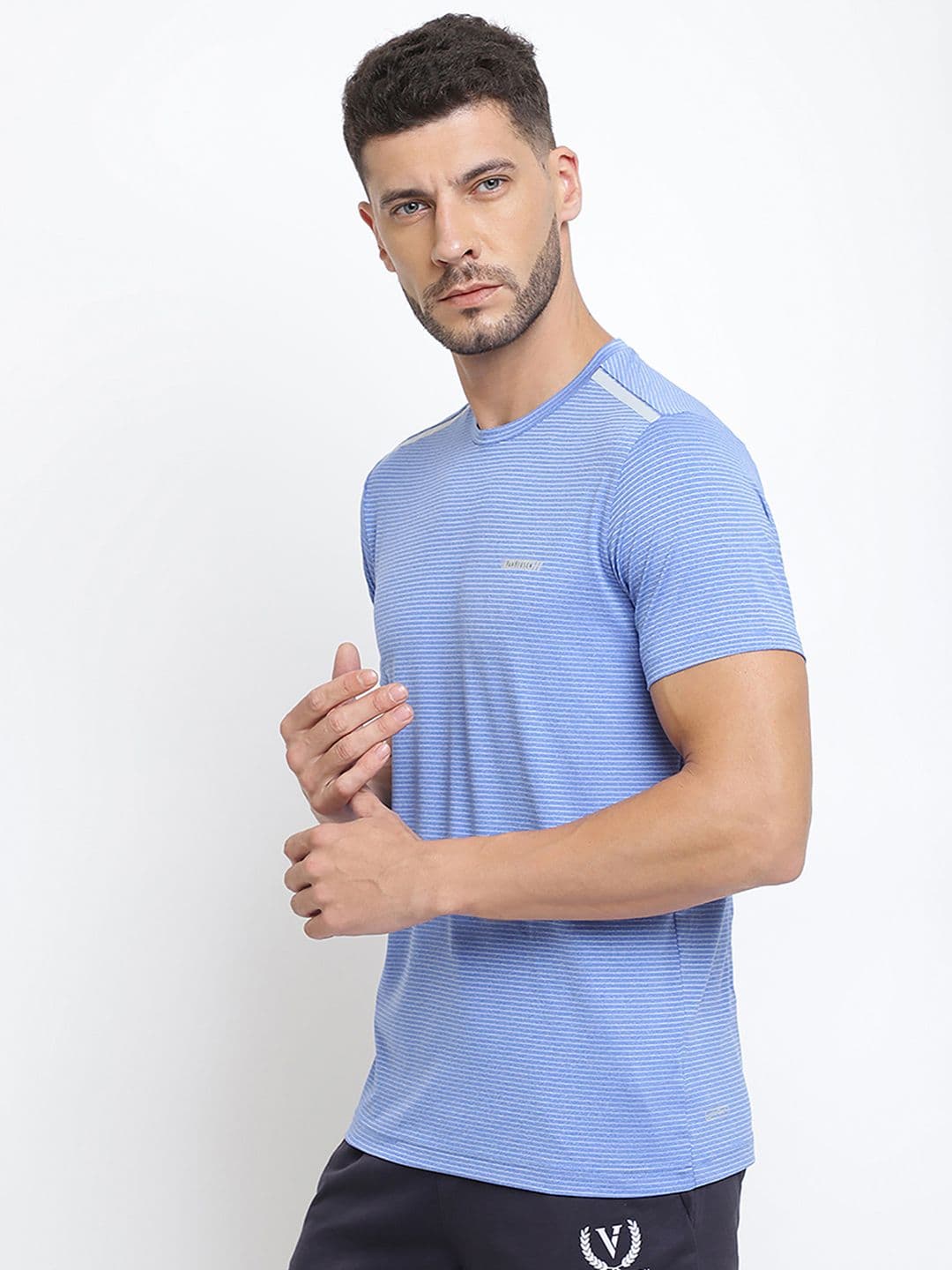 Van Heusen Innerwear Striped Lounge Tshirt - view 1