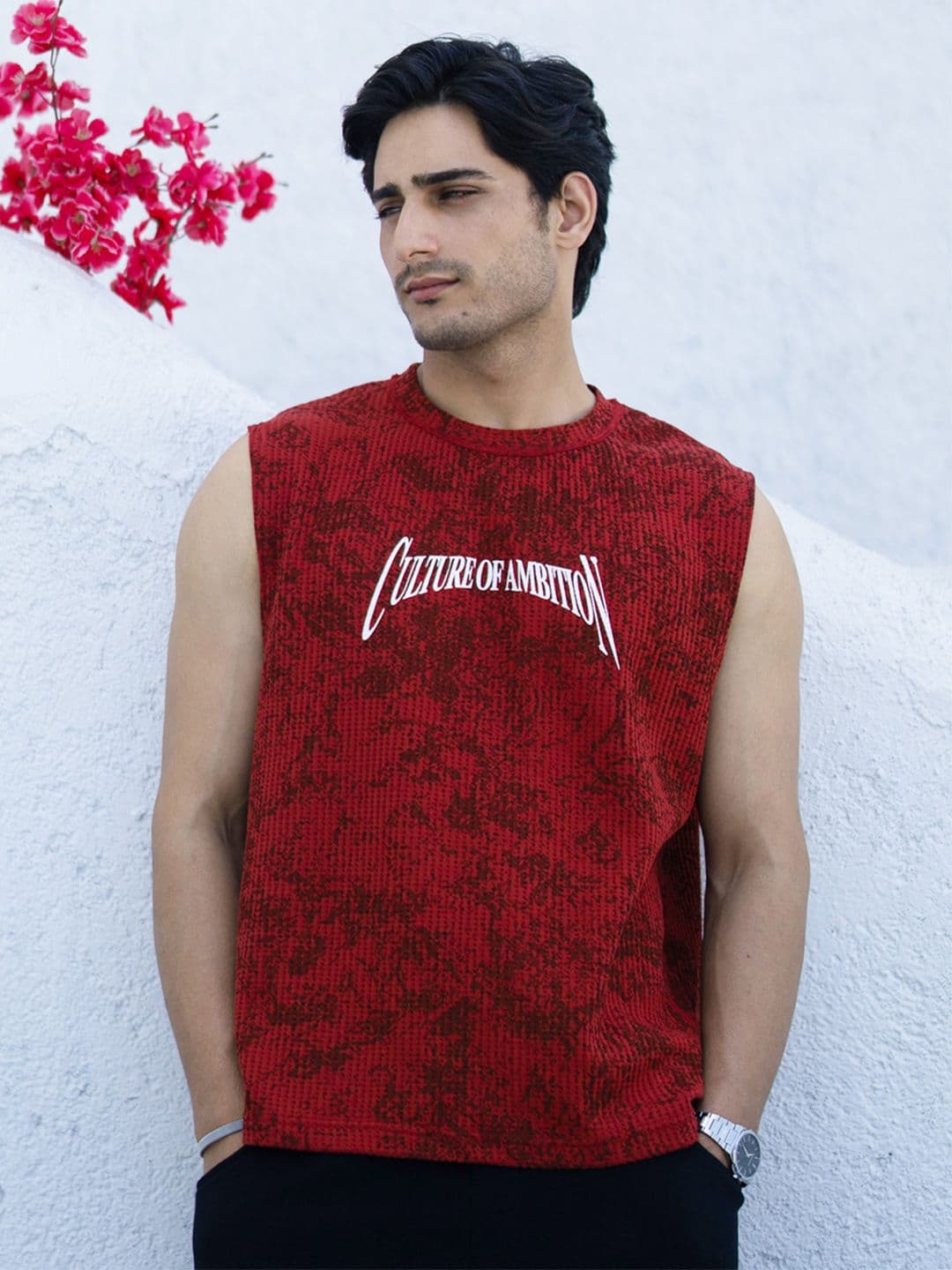 Powerlook Men Abstract Printed Round Neck T-shirts - view 1