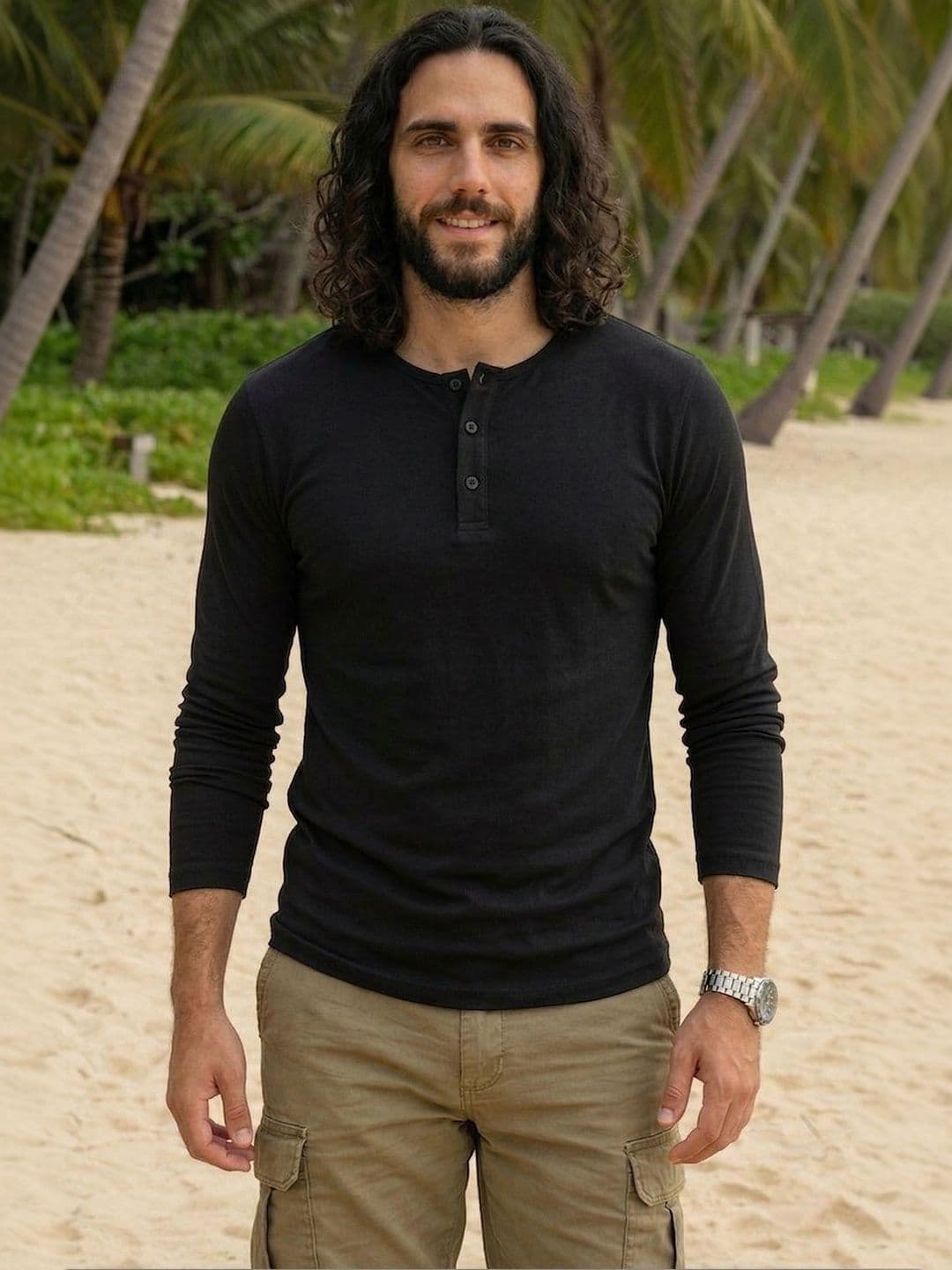 LEON Men Henley Neck T-shirt - view 1