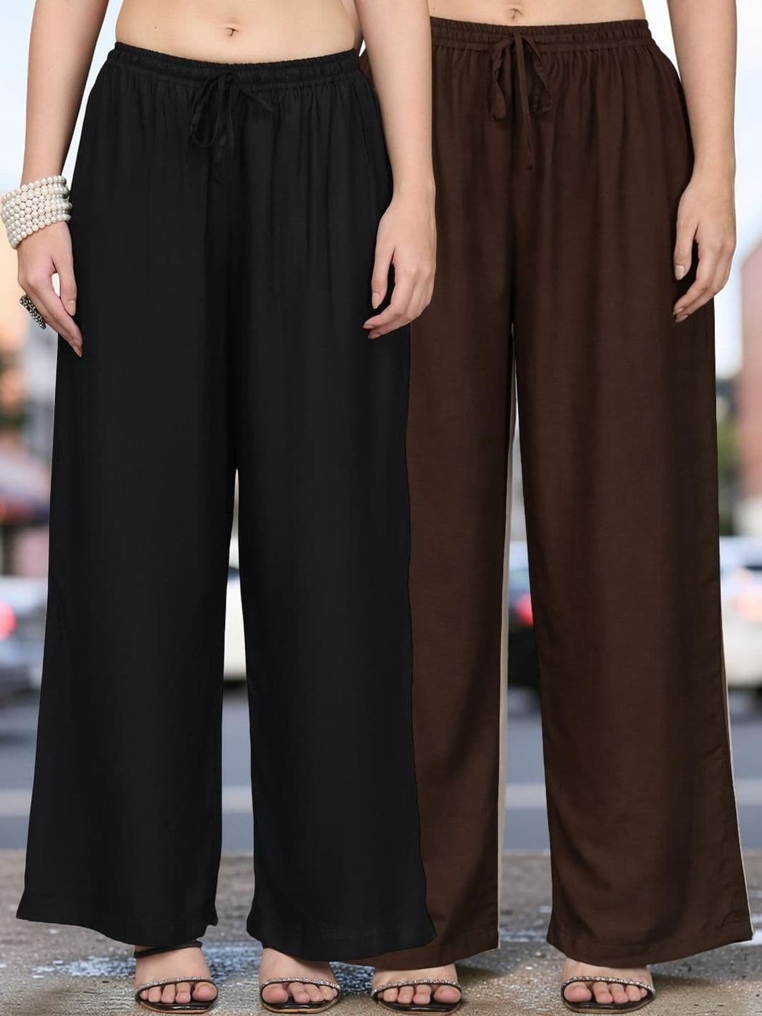 KALINI Women 2 Ethnic Palazzos - view 1