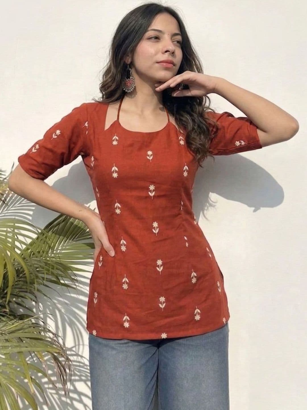 GoSriKi Floral Printed Kurti - view 1