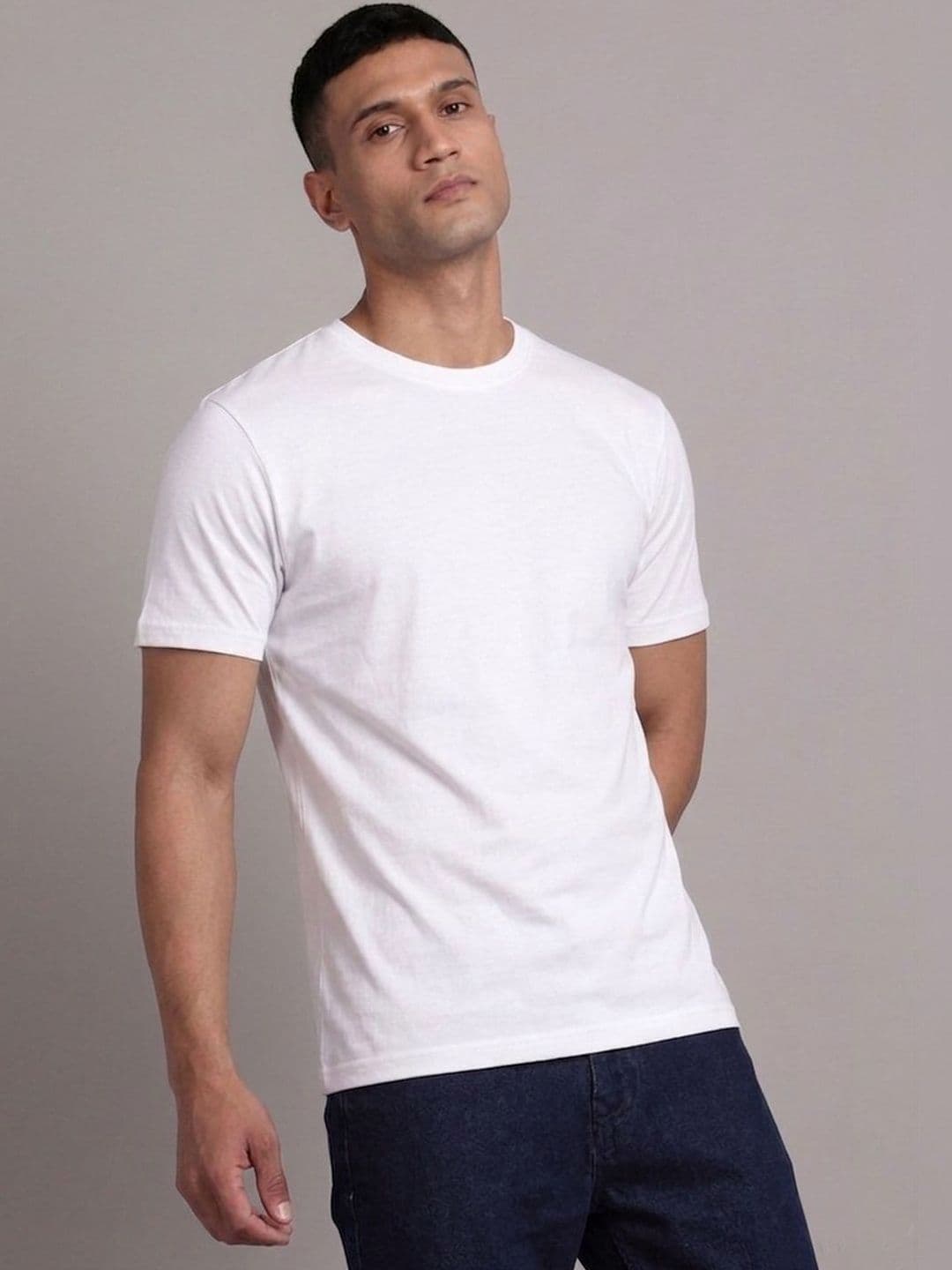 The Roadster Lifestyle Co Pure Cotton Round Neck Tshirt - view 1