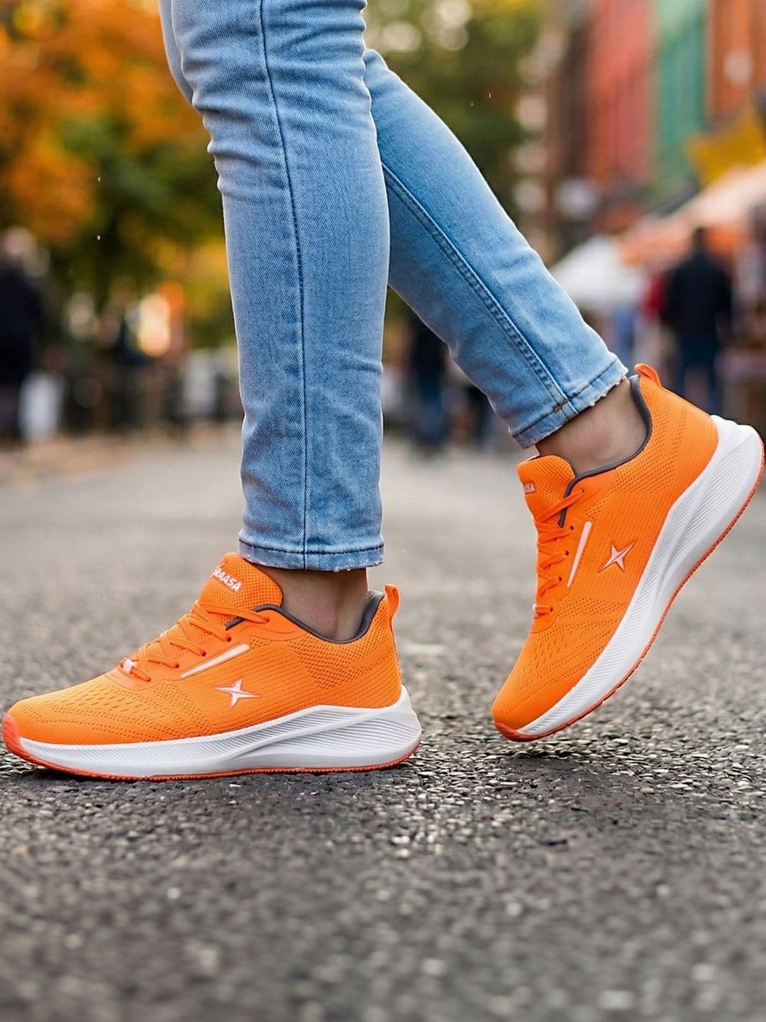 KRAASA Men Mesh Running Non-Marking Shoes - view 1
