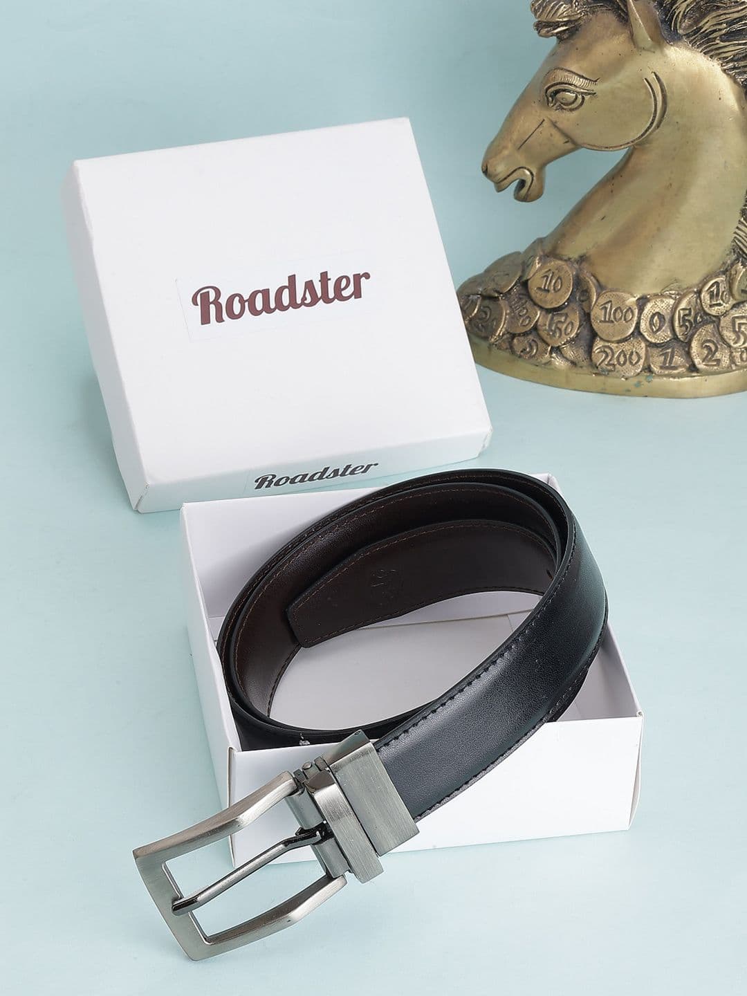 Roadster Men Textured Leather Reversible Belt - view 1