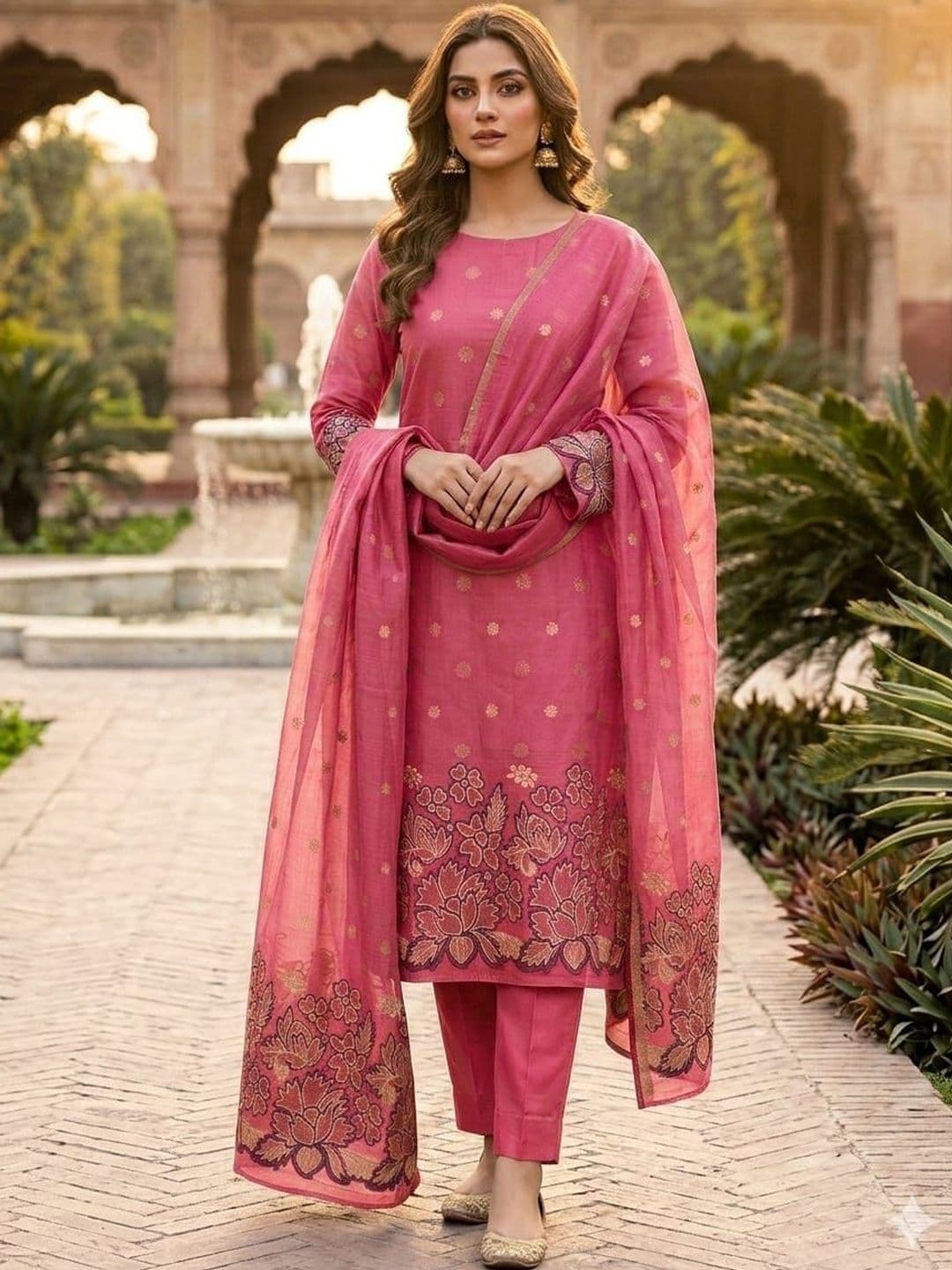 SYS Brand - Shop Your Style Embroidered Unstitched Dress Material - view 1
