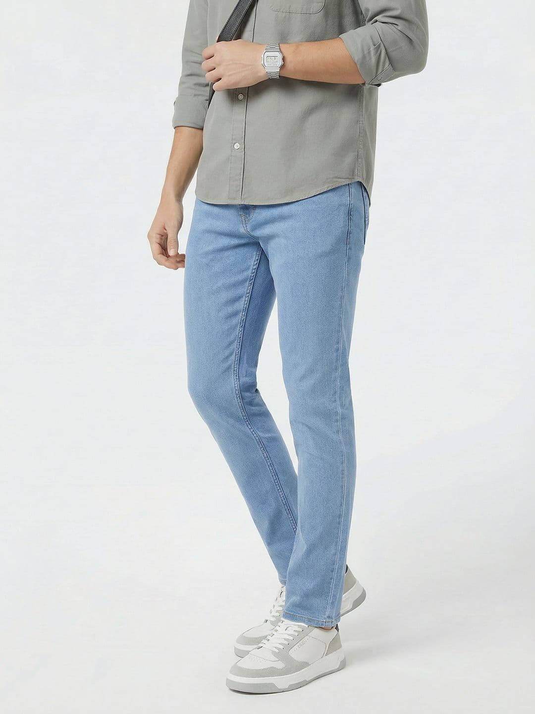 WROGN Men Slim Fit Mid-Rise Stretchable Jeans - view 1