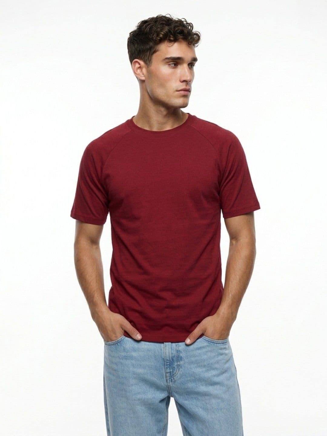glitchez Solid Regular Fit T-shirt - view 1