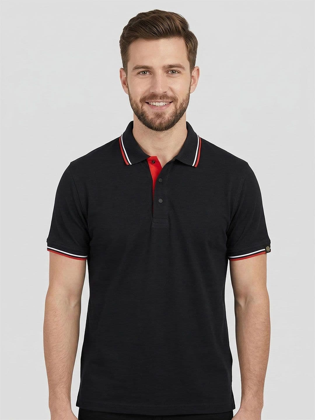Greylongg Polo Collar T-shirt - view 1