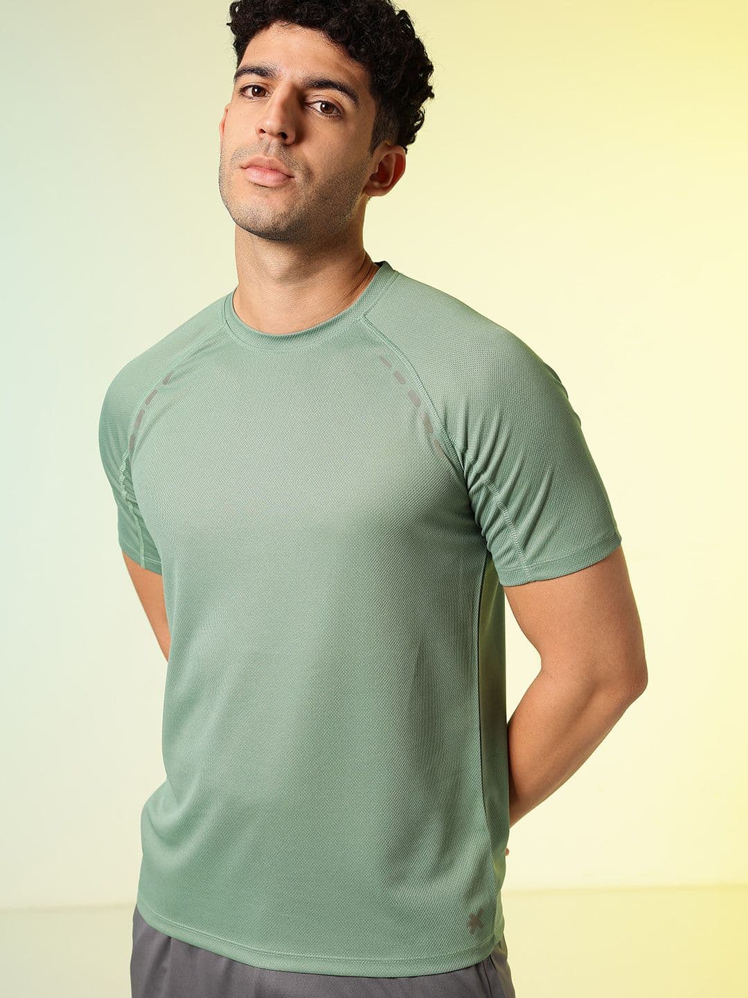 HRX by Hrithik Roshan Raglan Sleeves Rapid-Dry Running T-shirt - view 1