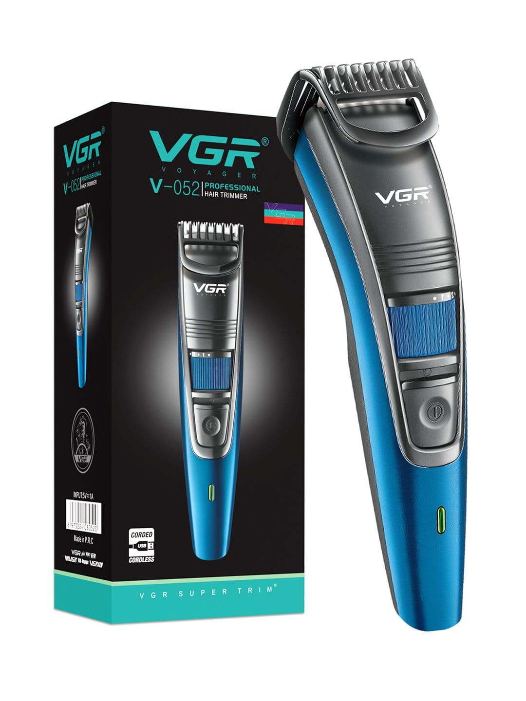 VGR V-052 Hair & Beard Trimmer with 20 Length Settings-120 Min Runtime & USB Charging - view 1