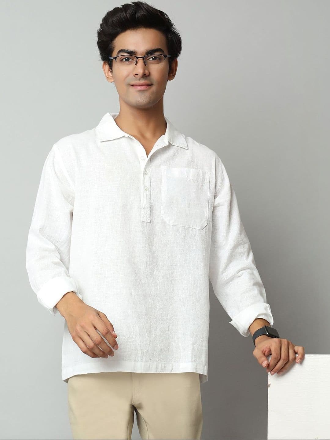 D Finish Men Handloom Kurta - view 1