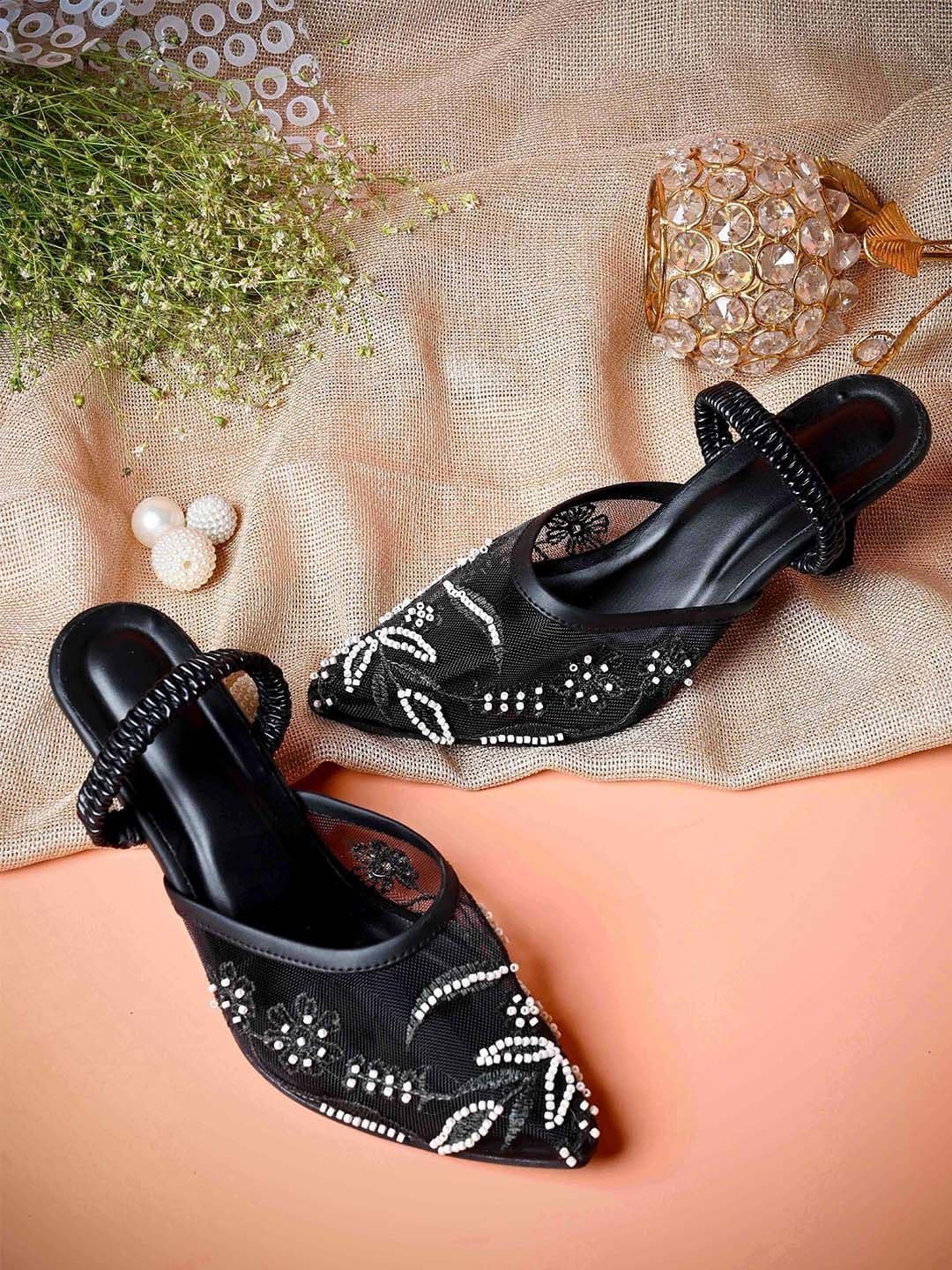 Try Me Embellished Stiletto Mules - view 1