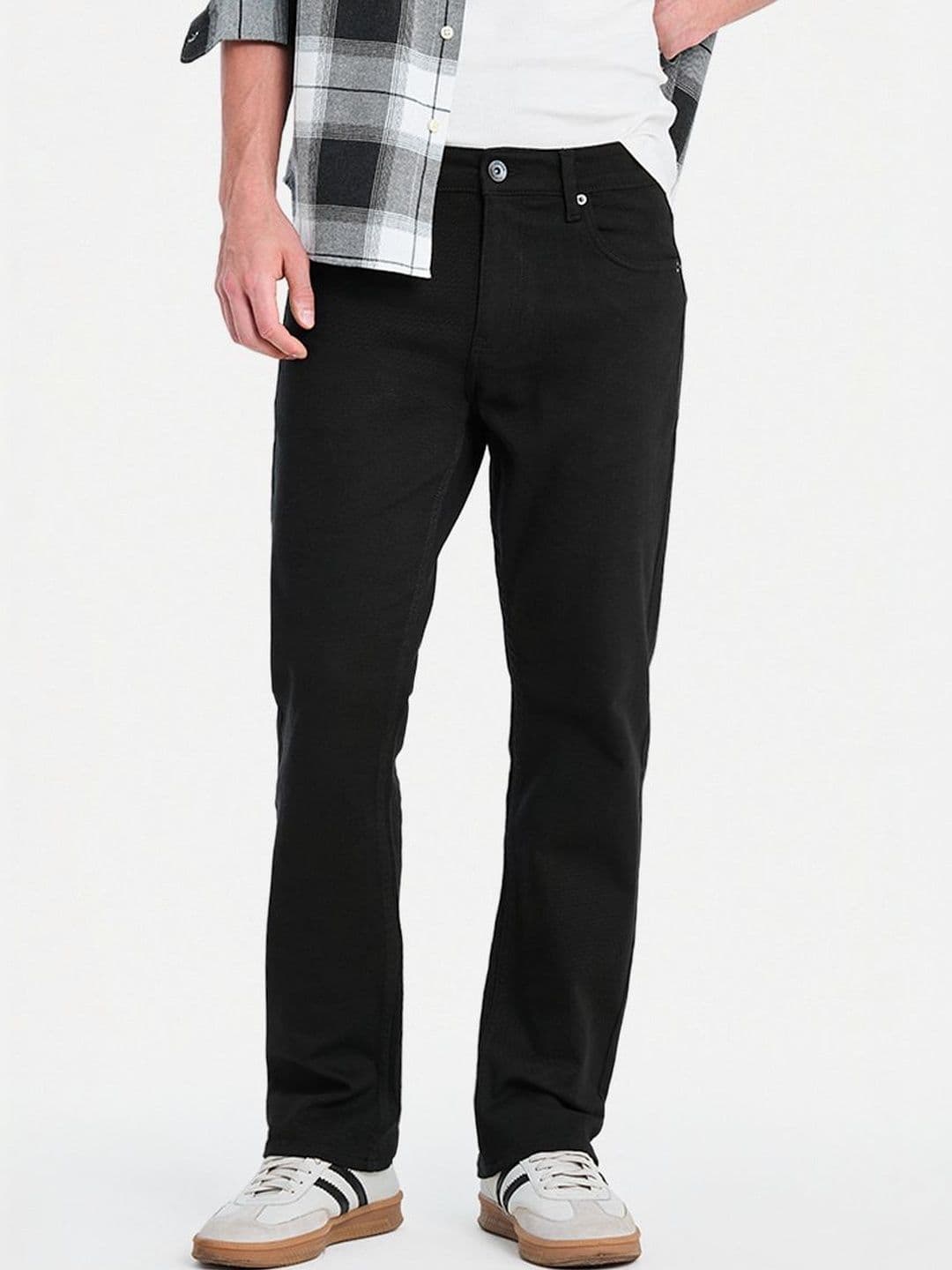 Snitch Men Straight Fit Mid-Rise Stretchable Jeans - view 1