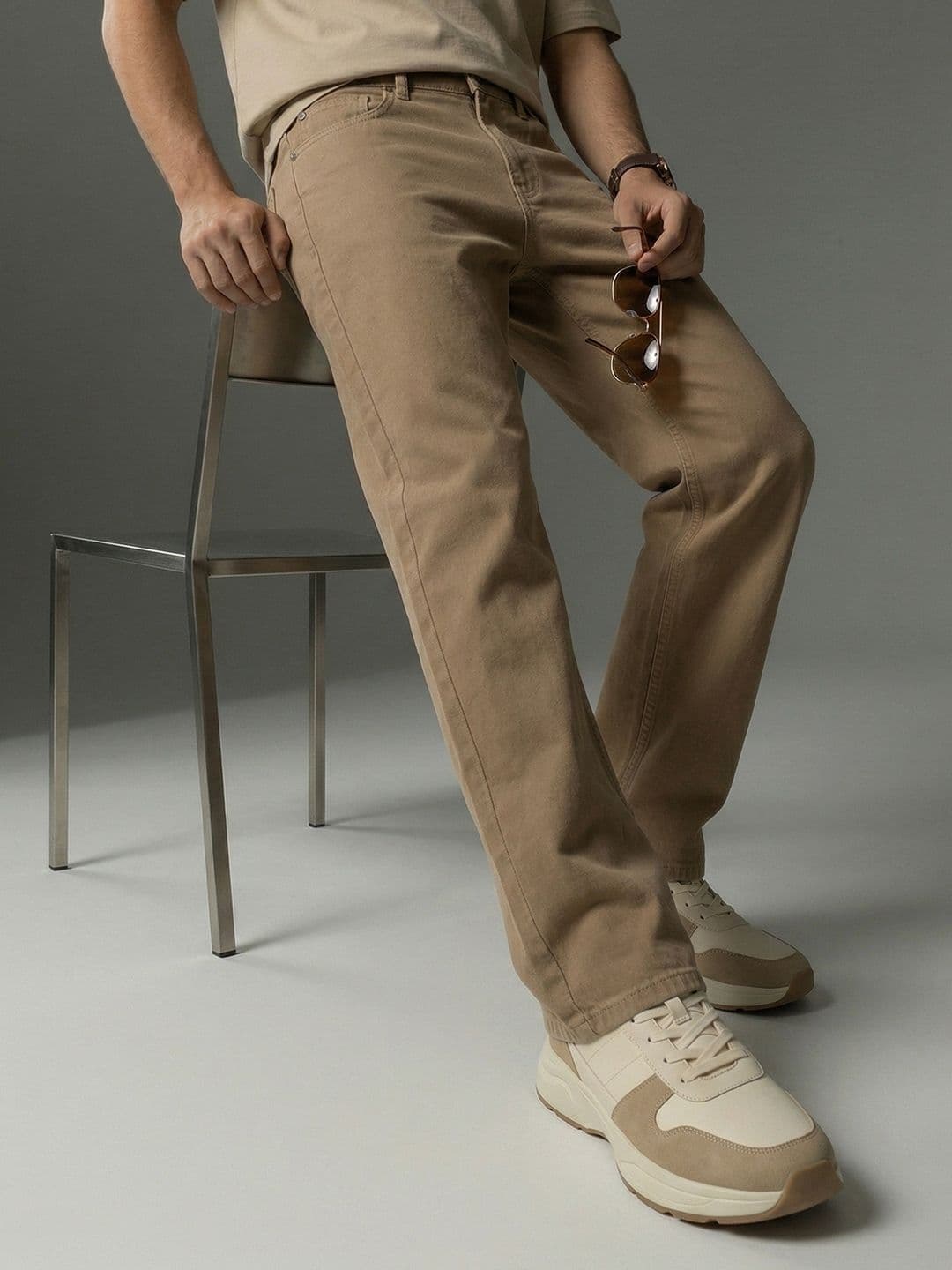 FCUK Men Relaxed Fit Pure Cotton Jeans - view 1