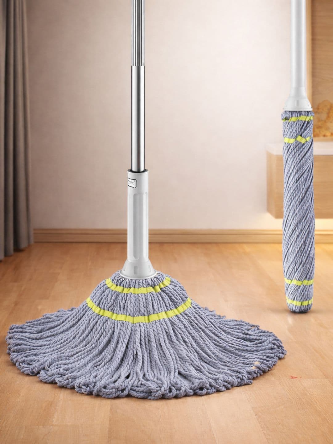 CUVLY Self Wringing Twist Mop With Long Handle Floor Flexible Cleaning Mop - view 1