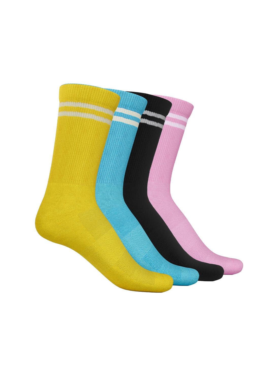 TalkingSox Unisex Pack Of 4 Striped Bamboo Crew-Length Socks - view 1