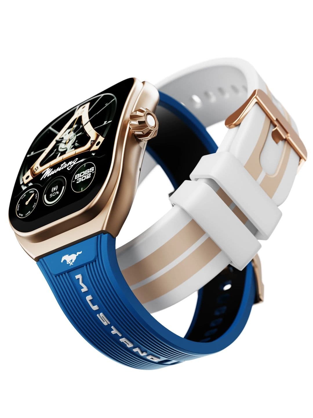 GOBOULT Mustang Muscle 2.01" 3D Display with 600Nits IP68 & Convertible Strap Smart Watch - view 1