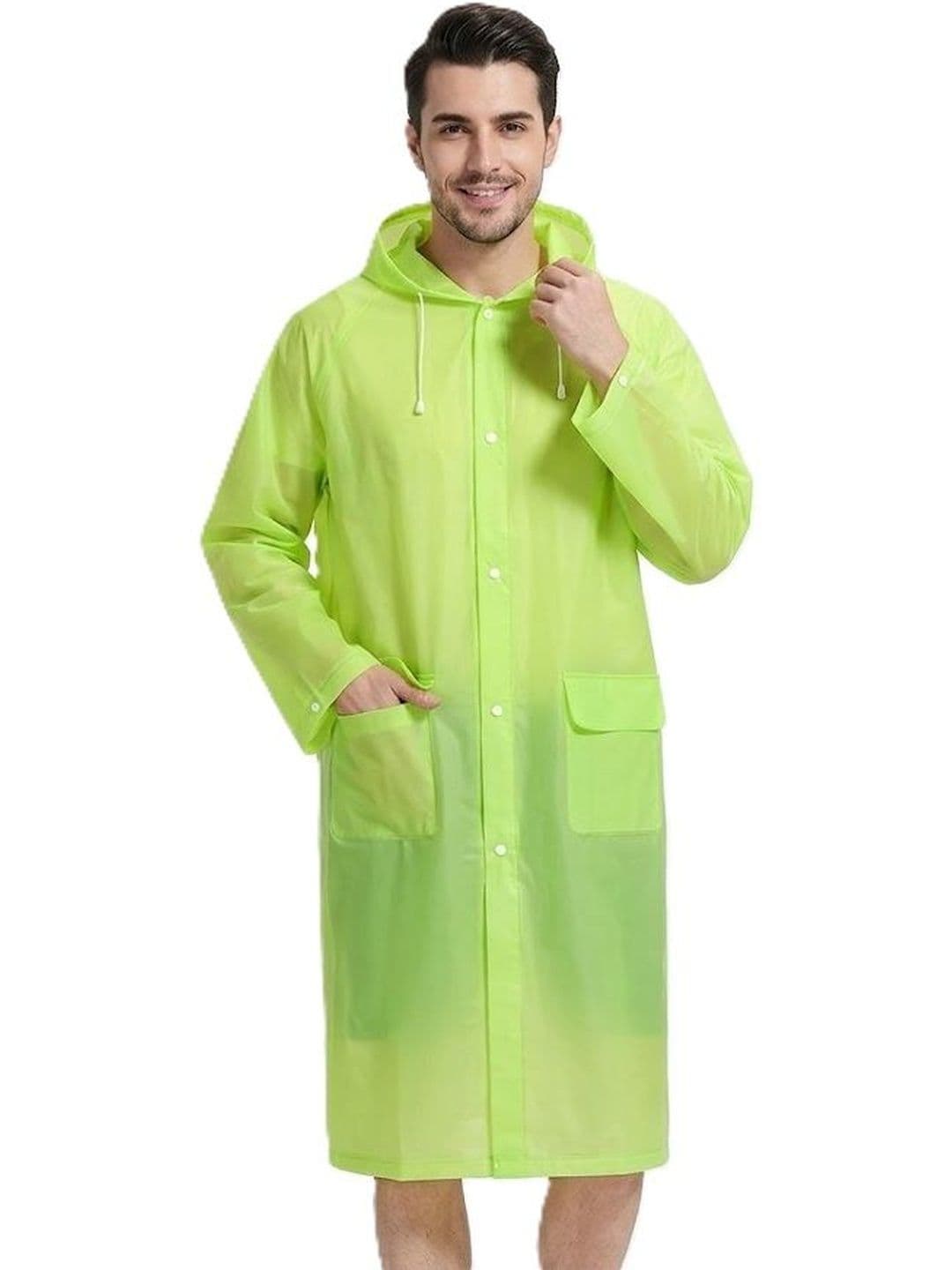Alexvyan Hooded Water Resistant Rain Jacket - view 1