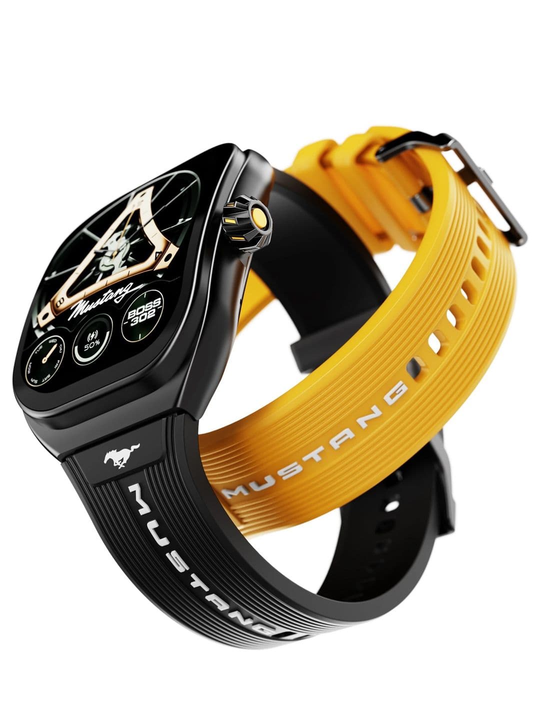 GOBOULT Mustang Muscle 2.01" 3D Display with 600Nits IP68 & Convertible Strap Smart Watch - view 1