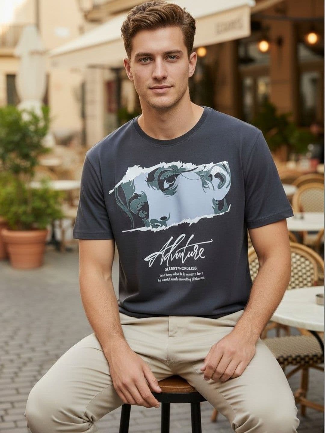 Mast & Harbour Men Printed T-shirt - view 1