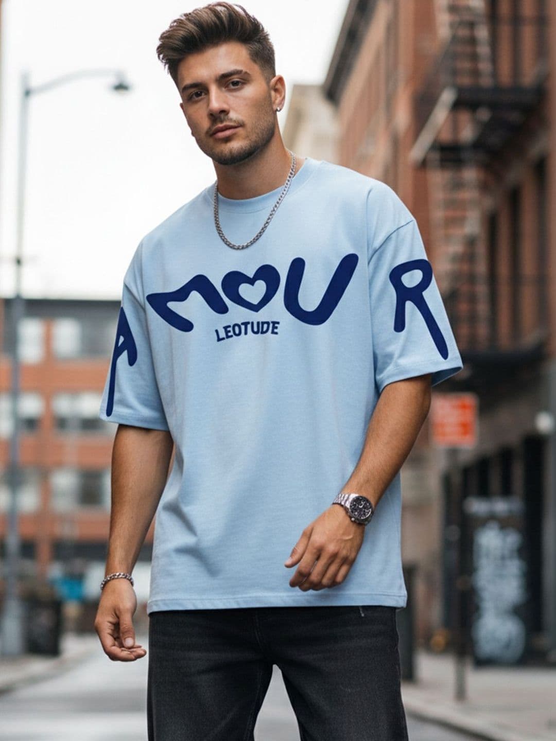 Leotude Men Typography Printed T-shirt - view 1