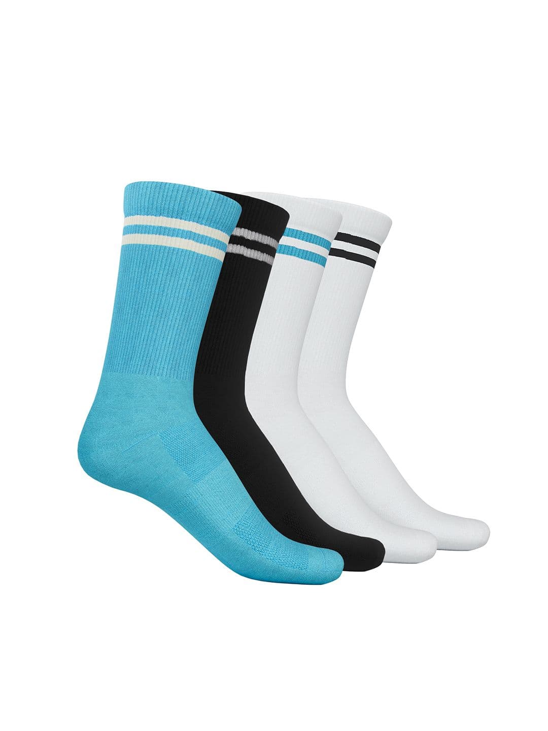 TalkingSox Unisex Pack Of 4 Striped Bamboo Crew-Length Socks - view 1