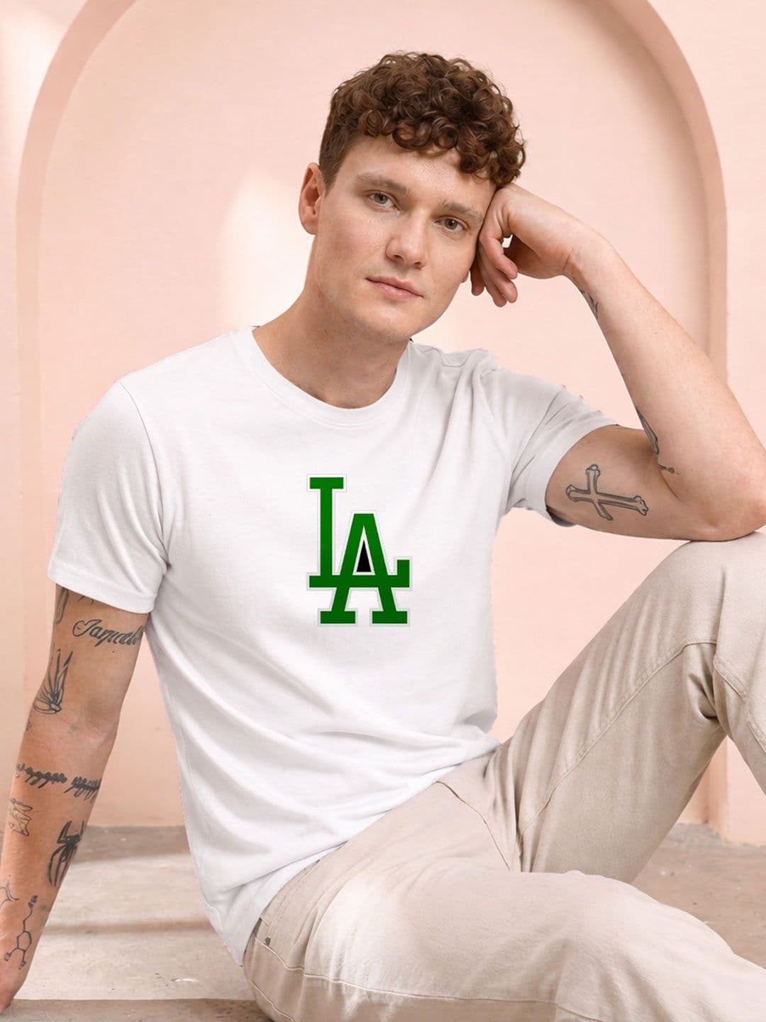 HERE&NOW Men Typography Printed Round Neck Cotton T-shirt - view 1