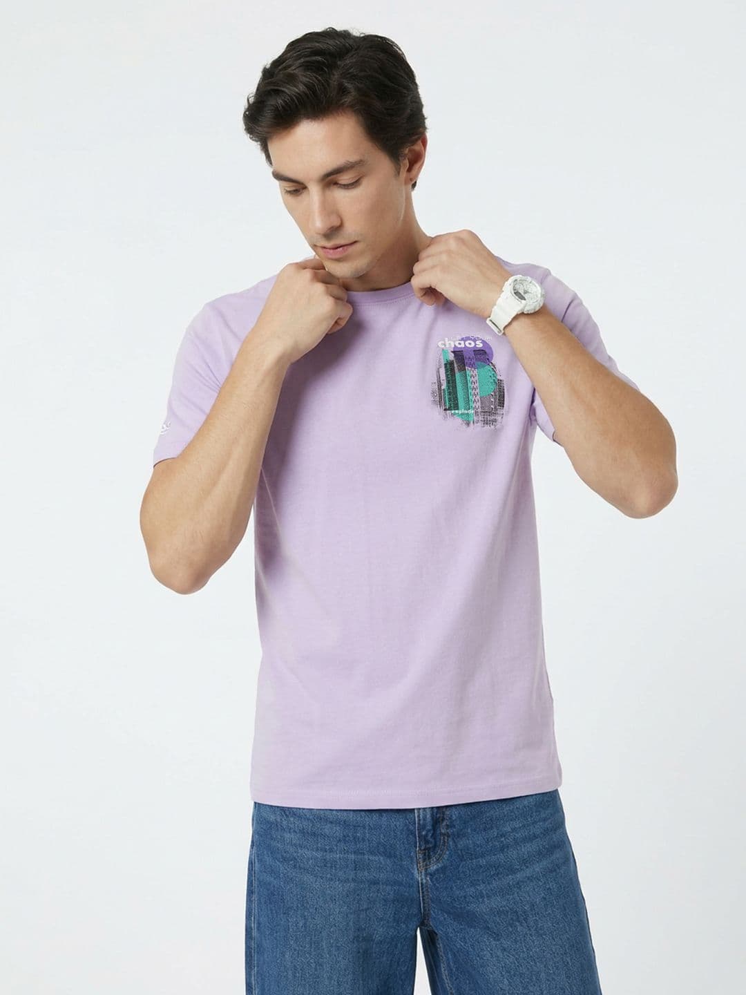 WROGN Graphic Printed Slim Fit T-shirt - view 1