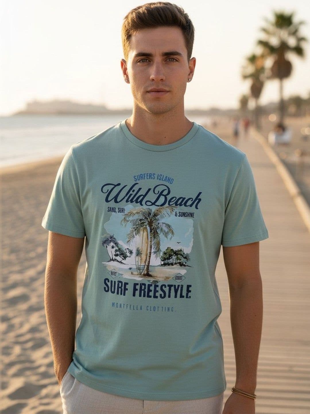 The Roadster Lifestyle Co Graphic Printed Pure Cotton Round Neck Tshirt - view 1