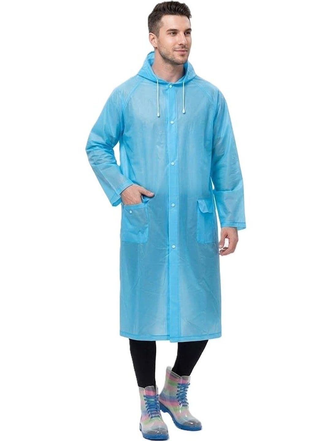 Alexvyan Hooded Water Resistant Rain Jacket - view 1