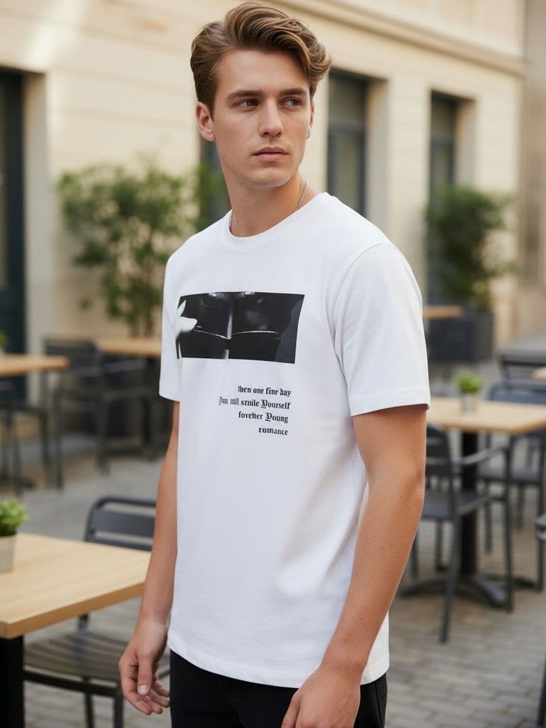 Mast & Harbour Men Typography Printed T-shirt - view 1