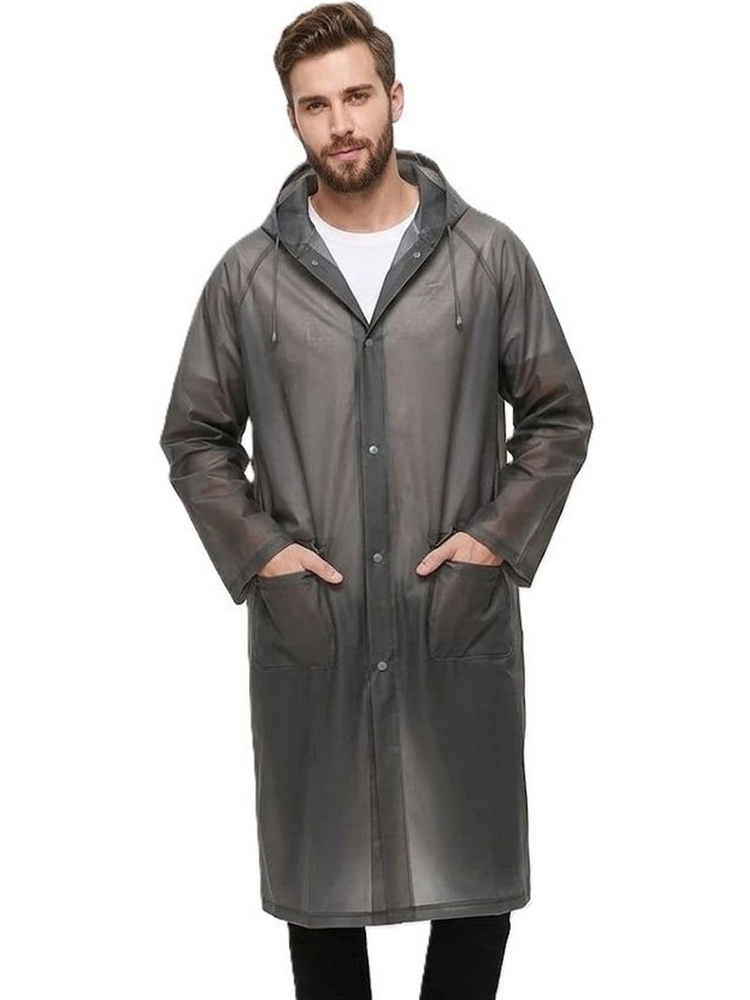 Alexvyan Hooded Water Resistant Rain Jacket - view 1