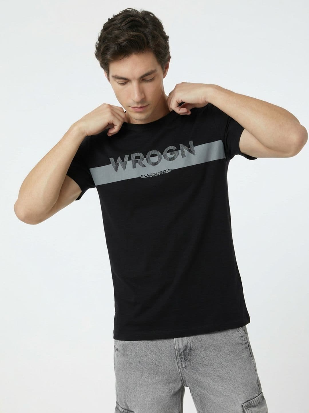 WROGN Brand Logo Printed T-shirt - view 1