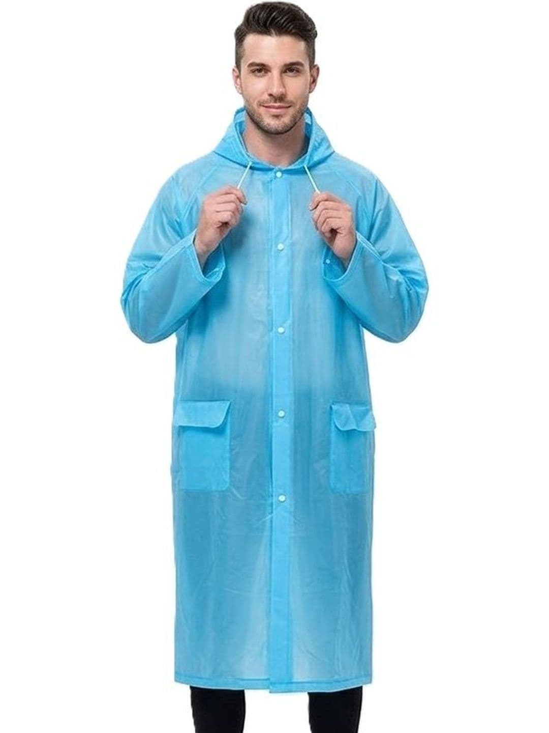 Alexvyan Hooded Water Resistant Rain Jacket - view 1