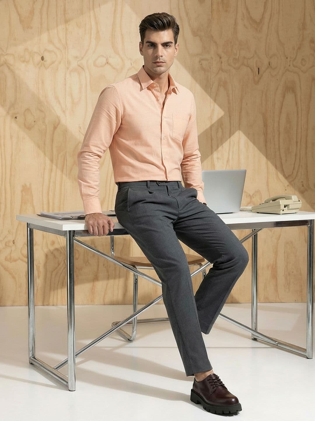 INVICTUS Slim Fit Pure Cotton Formal Shirt - view 1