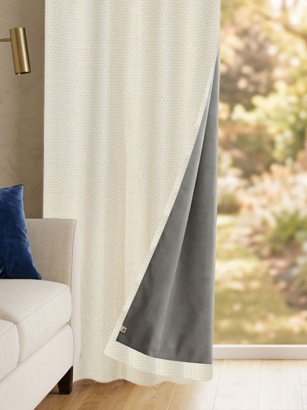 Saral Home White Black Out Curtains and Sheers - view 1
