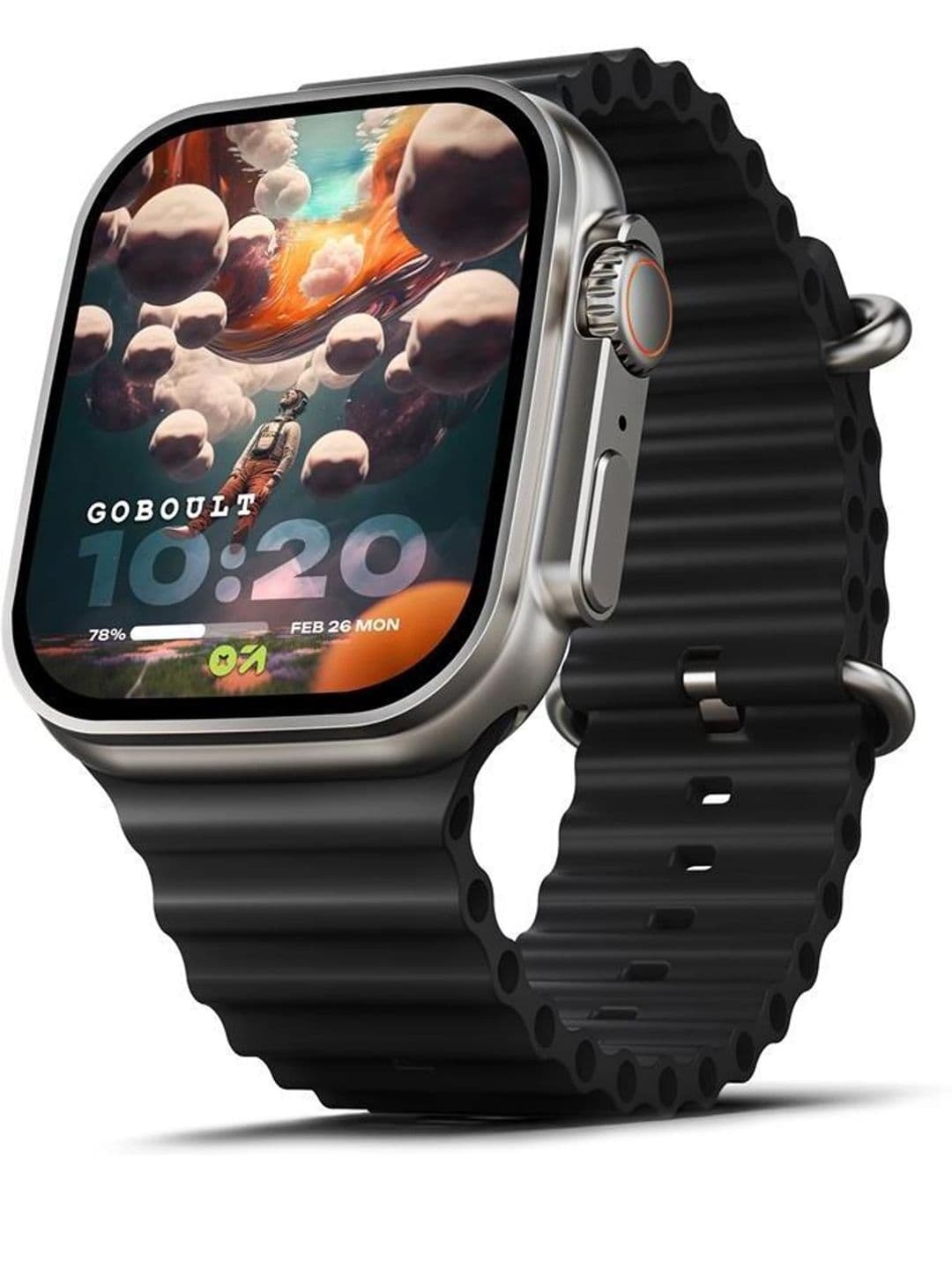 GOBOULT Crown 1.95'' Screen, Working Crown, Zinc Alloy Frame Smartwatch - view 1