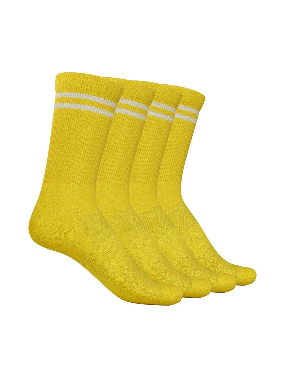 TalkingSox Unisex Pack of 4 Striped Calf Length Socks - view 1