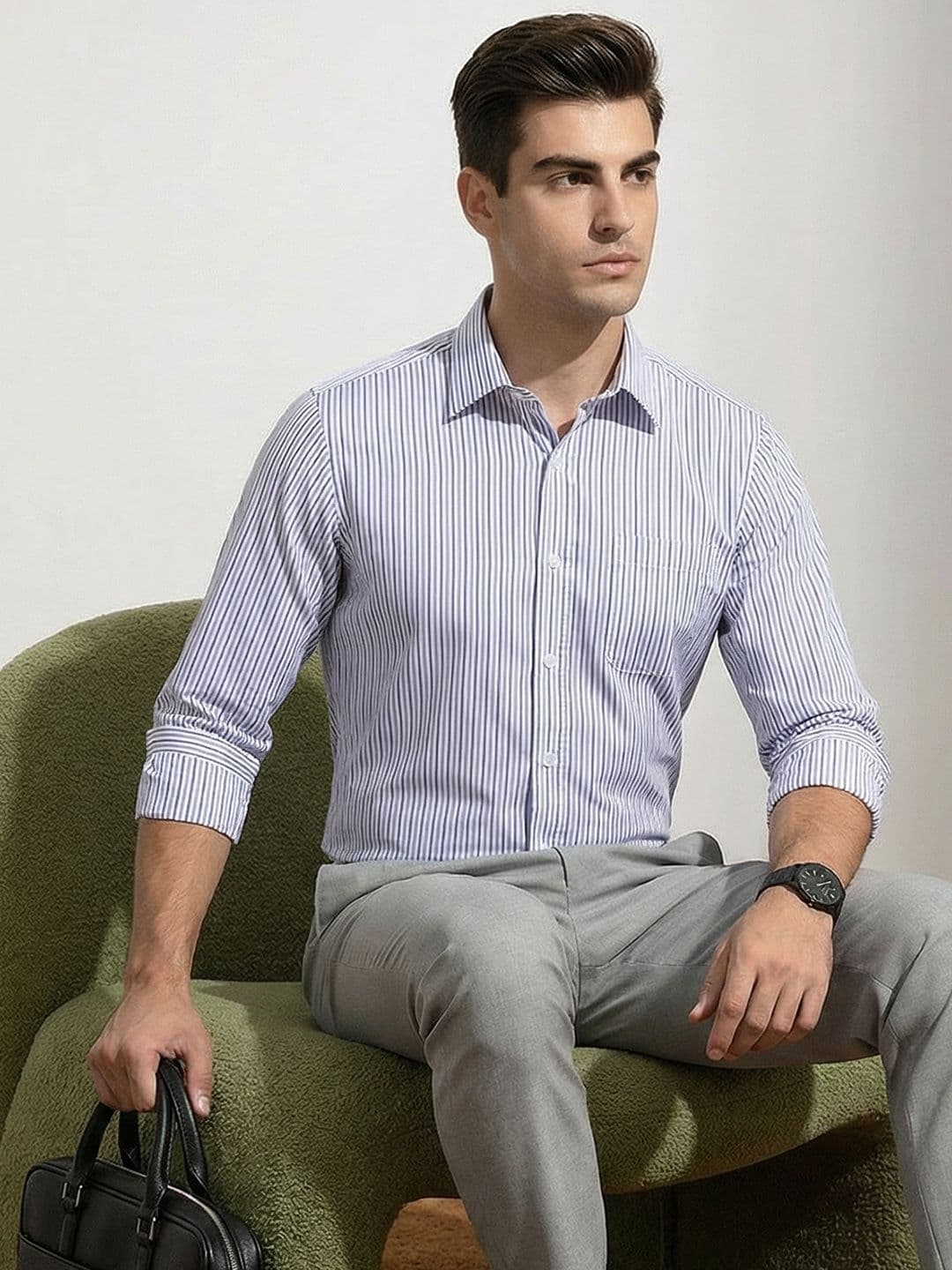 INVICTUS Striped Slim Fit Formal Shirt - view 1