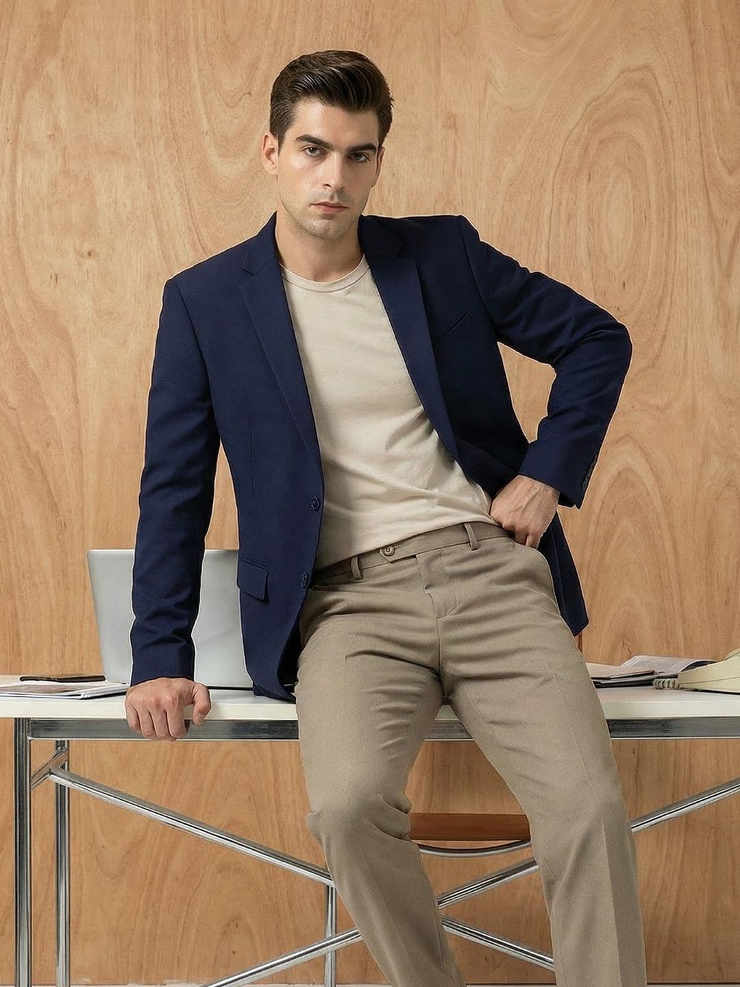 INVICTUS Single-Breasted Smart Casual Blazer - view 1