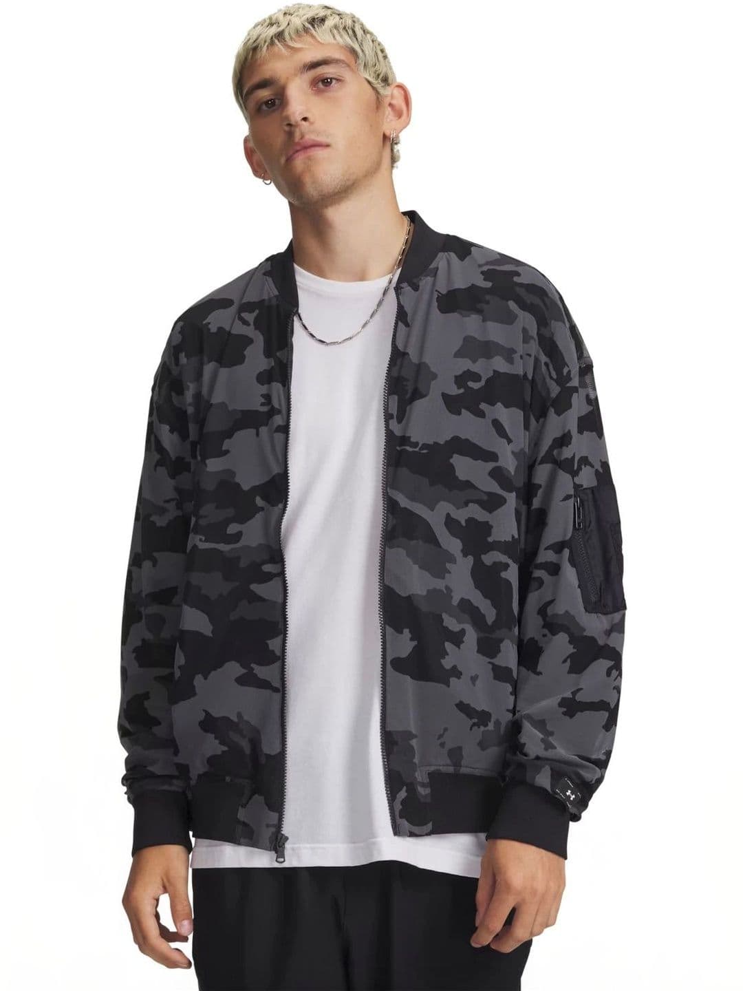 UNDER ARMOUR Men Sport Utility Mesh Bomber Jacket - view 1