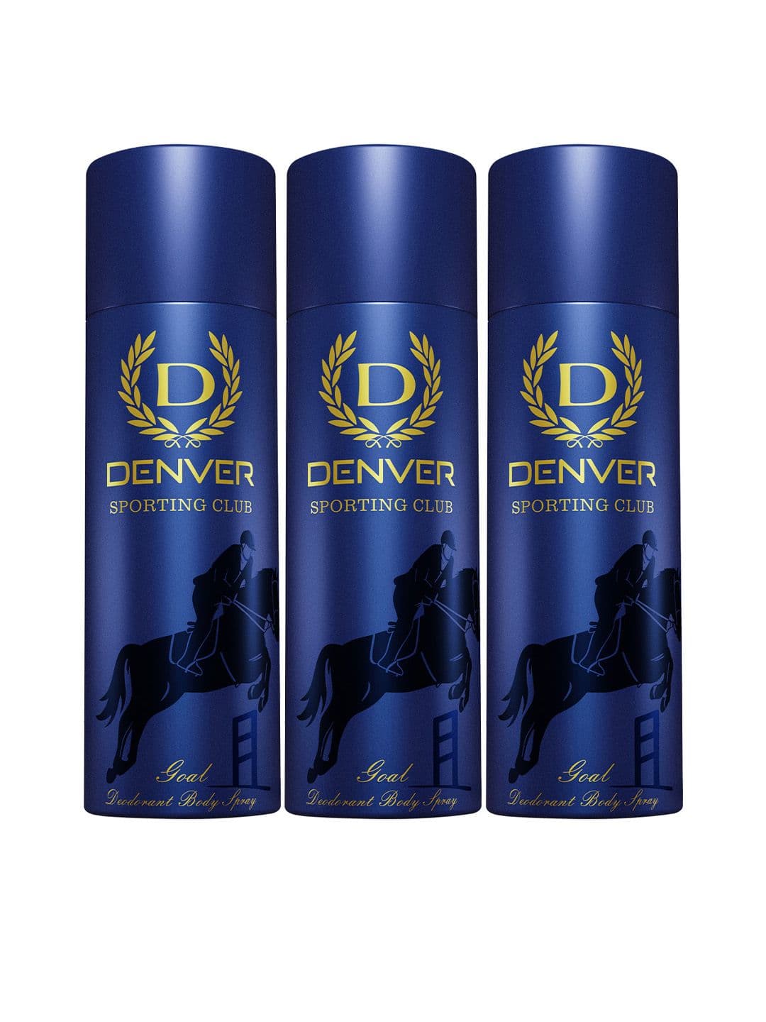 Denver Men Set of 3 Sporting Club Goal Deodorant Body Spray - 180 ml each - view 1